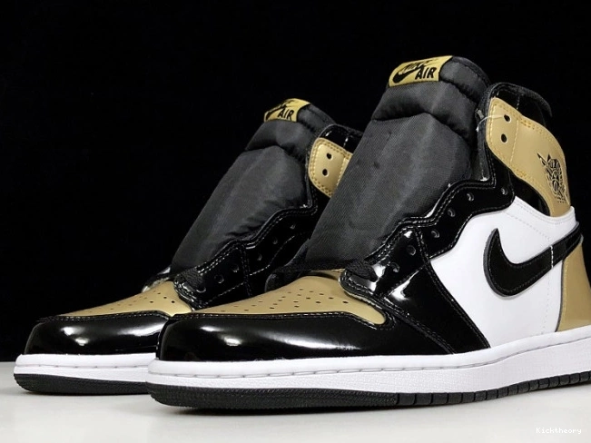 Kick Theory Retro Jordan Toe 1 Glod Air High 861428-007 0805